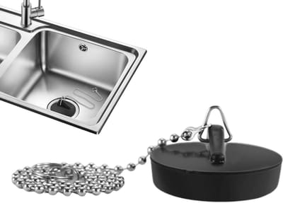 Afvoerstop Gootsteen - Keuken Stop Rubber - Lekkage Voorkomen - Hittebestendig Rubber - 4.5 x 2.2 cm - Meerkleurig