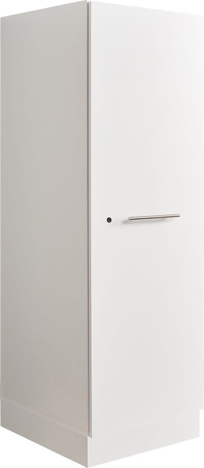 Interiax WASHWALL 'Mary' Wasmachine Opbergkast Wit - Met 3 Legplanken - 162x50x67.5 cm