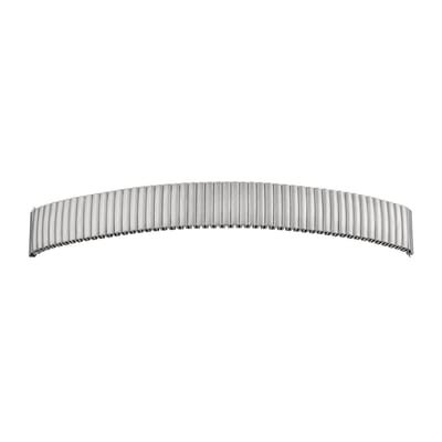 SELVA Quick Release, flexibele metalen band, horlogeband, vervangende band, gemaakt van roestvrij staal, zilver, satijnen afwerking