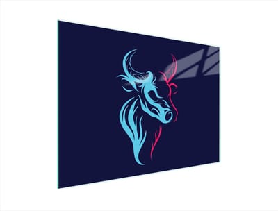 TMK ArtDeko Byk Serie - Snijplank - 40x30 cm - Glas - Antislip