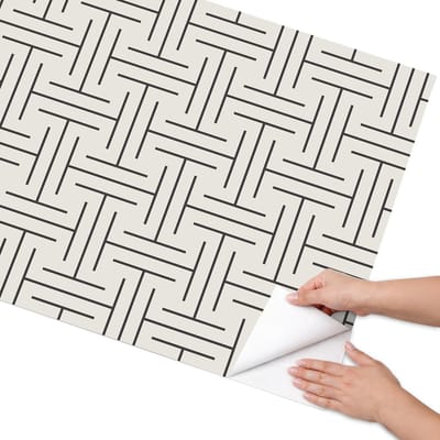 Coloray Meubel Wrap Folie - Zwart Meubelfolie - 75x150 cm - Decoratiefolie Minimalistisch design - Meubel Wrap Folie - Minimalist Meubelfolie - Plakfolie Meubels - Keuken decoratie - Achtergronden en patronen