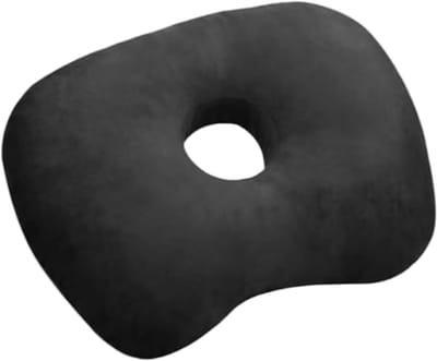 Piercing kussen met oorgat - 1 stuk - 17x13 inch - zacht ademend elastisch katoen vulling oorkussen wasbaar voor zijslapers - zwart