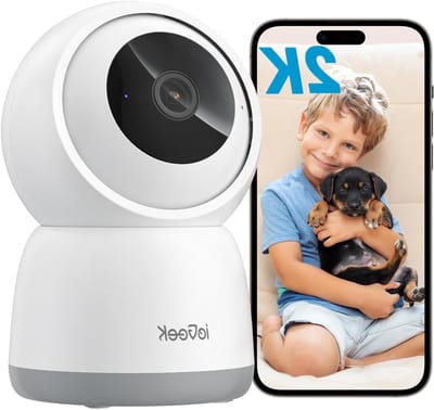Beveiligingscamera Binnen - WIFI Camera - Huisbewaking - Automatische Tracking - 3MP Resolutie - Wit