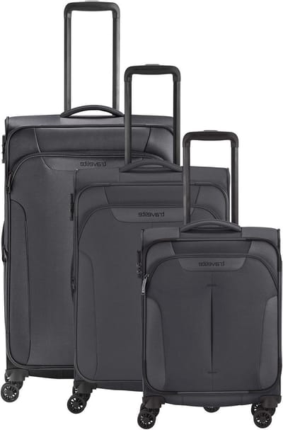 Koffer Set - Reis Trolley - Veilig Reizen - Lichtgewicht Ontwerp - 3 Maten - Antraciet