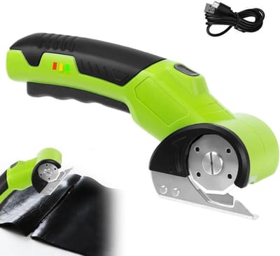 Elektrische Schaar - Draadloze Snijder - Handwerk Projecten - Veiligheidsvergrendeling LED - 4 V - Groen