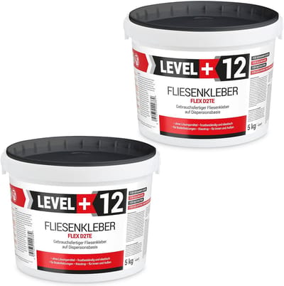 Tegellijm - Kant-en-klaar - Binnen en buiten - Vorstbestendig en elastisch - 5 kg + 5 kg - Wit