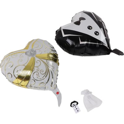 2pcs Ballons Coeur Saint-Valentin Rouge Romantique Énorme Décoration Ballon Mariage pour Fête Anniversaire gray