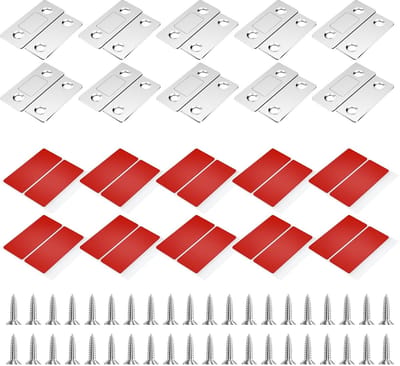 Dailygoods- Deurmagneten 10 stuks - Sterke Magneetsluiter - Zelfklevende Deurhouder - Magnetische Deursluiter - Meubelmagneet - Ultradun Ontwerp 3,5 mm