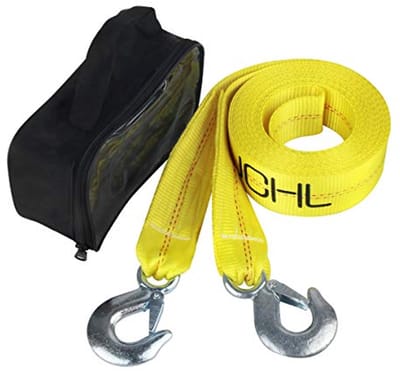 Heavy Duty Nylon Sleepriem 2'x20' - Efficiënt Auto Recovery Touw voor Vervoersvoertuigen