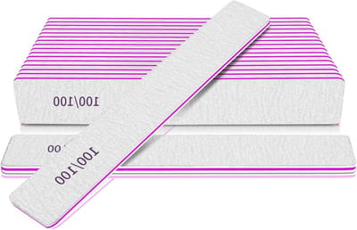 Professionele Zware Nagelvijlen Set van 12 Stuks, 100/100 Korrel voor Gel Nagels en Manicure Styling Tools voor Salon Gebruik