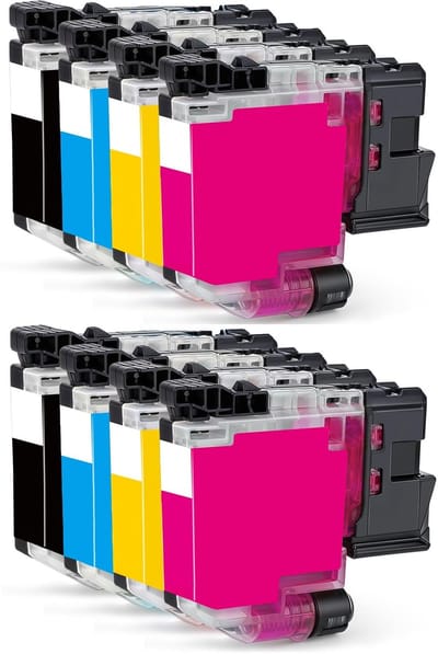 Huismerk geschikt voor Brother LC521 XL Inktpatronen (8X) - Geschikt voor DCP-J1360DW - J1260W - J1310DW - J1460DW