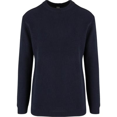 Urban Classics - Rib Basic Sweater/trui - S - Donkerblauw