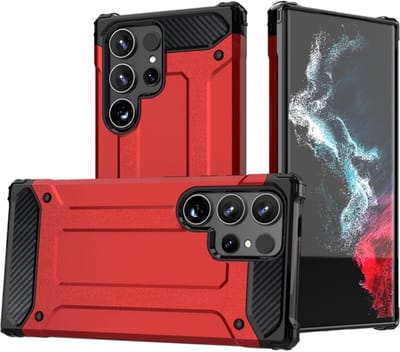 Voor Samsung Galaxy S24 Ultra 5G Magic Armor TPU + PC telefoonhoesje (rood)