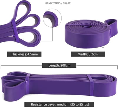 Weerstandsbanden voor Pull Up Assist en Yoga - Premium Latex Fitnessbanden voor Training