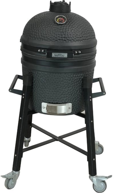 Patton Premium Kamado 15 inch met onderstel - zwart