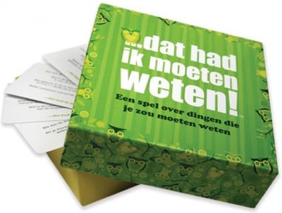 Dat had ik moeten weten!