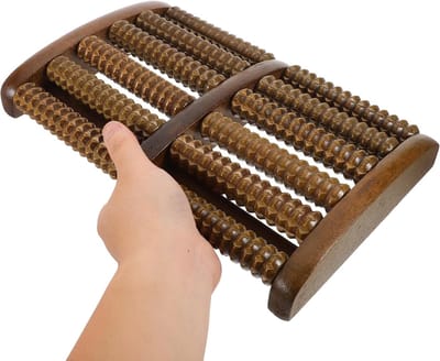 longziming -Ergonomische Voetmassageroller – Handmatige Acupressuur Massage Roller voor Pijnverlichting, Ontspanning en Bloedcirculatie, Compact Massageapparaat voor Thuis, Kantoor & Reizen