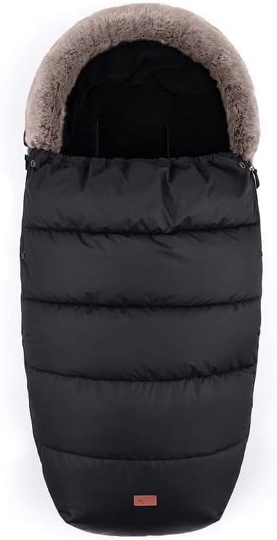 Voetenzak - Baby slaapzak - Warmte buiten - 4-in-1 functie - 100 cm - Zwart