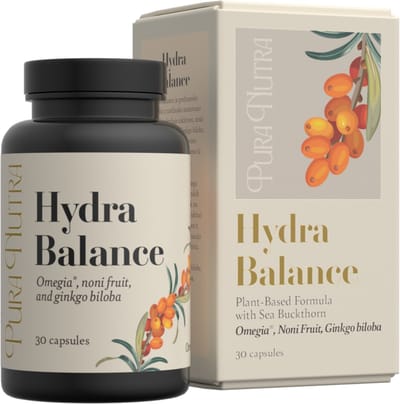 Pura Nutra Hydra Balance – Plantaardig Complex voor Vrouwen met Duindoorn, Noni & Ginkgo voor Slijmvliezen - 30 Capsules | Premium supplements