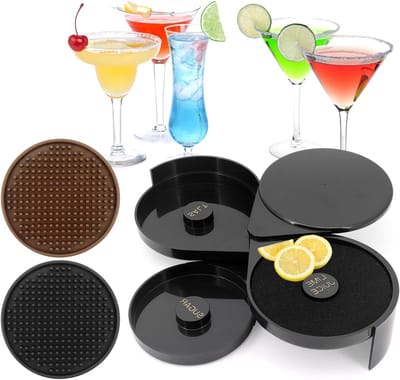 Drie-laags Glazen Rimmer voor Cocktails, Perfect voor Margarita, Zout en Suiker Rimmer voor Feesten