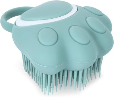 Zachte Badborstel voor Honden en Katten met Shampoo Dispenser, Massage en Reiniging, Ideaal voor Huisdierenverzorging en Ontspanning
