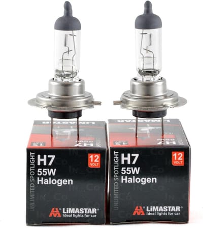 Halogeenlampen H7 - Autolampen Gloeilampen - Verlichting Auto - E-keurmerk Goedgekeurd - 2 stuks - Transparant