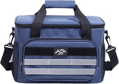 Koeltas - Lunchtas Meeneemcontainer - Maaltijden Meenemen - Waterdicht Oxford Doek - 30x21x18.5 cm - Marineblauw