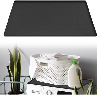 KAD® Lekbak Wasmachine Universeel - Lekbak Wasmachine - Anti Trillingsmat Wasmachine - Zwart - ‎60cm x 60cm x 2cm