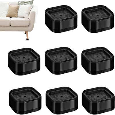 Verstelbare meubelverhogers voor wasmachines en meubels - Stapelbare 3.5 cm verhogingen, set van 8