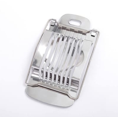Dailygoods - Roestvrijstalen eiersnijder - Eiersnijder met ergonomische handgreep - Roestvrij staal - Mozarella-verdeler - Handmatig gebruik - Geschik...
