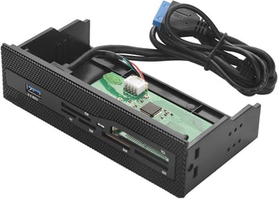 Interne Kaartlezer 5.25 Inch Hot Swap met USB 3.0 Poorten voor M2, MS, XD, CF en TF Kaarten - Voor PC Dashboard en Frontpaneel Accessoires