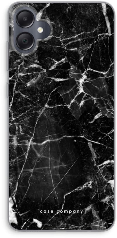 Case Company® - Hoesje geschikt voor Samsung Galaxy A05 hoesje - Zwart Marmer - Soft Cover Telefoonhoesje - Bescherming aan alle Kanten en Schermrand