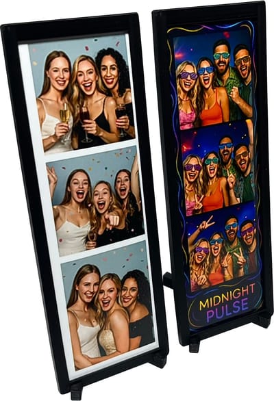 Fotostriphouder - Zwart - 2 Stuks - Fotohouder - Fotolijst - Fotolijstje - Fotostandaard - 5 x 15