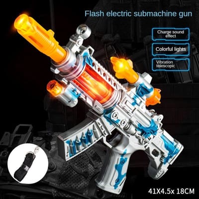 Elektrisch Speelgoedpistool voor Kinderen Realistisch Machinepistool Model Zoals Echte Wapens met Geluid en Lichteffecten Niet-schietend Kinder Cadeaus