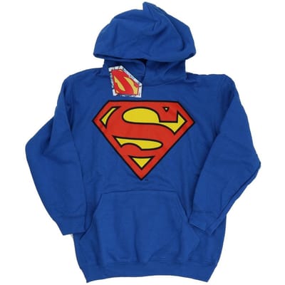 DC Comics Jongens Superman Logo Hoodie (Koningsblauw)