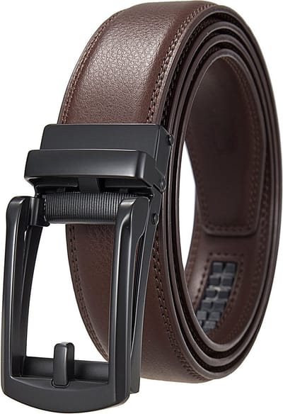 1pc Heren Formele Stijl Riem-Automatische Gesp Riem- imitatieleer -115 cm-Voor Echtgenoot Mannen Geliefden Dagelijks Leven Formele Gelegenheden-Koffie kleur
