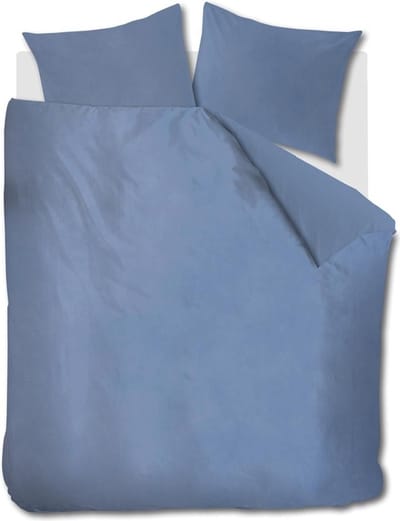At Home by Beddinghouse Tender dekbedovertrek - Lits-Jumeaux - 240x200/220 cm - Mid Blue