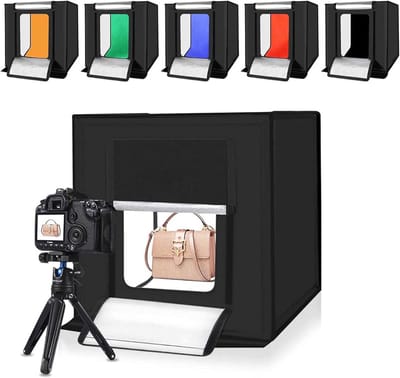 KAD® Fotobox - Fotoboek - Fotoboek Plakalbum - Zwart - 42cm x 40cm x 6cm