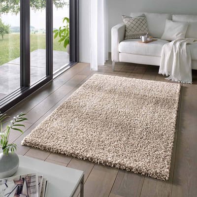 Hoogpolig vloerkleed - Classic beige 60x90
