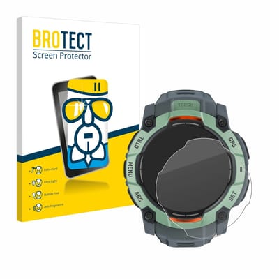 Screenprotector voor Garmin Instinct 3 AMOLED / Solar (45 mm) Beschermglas transparant
