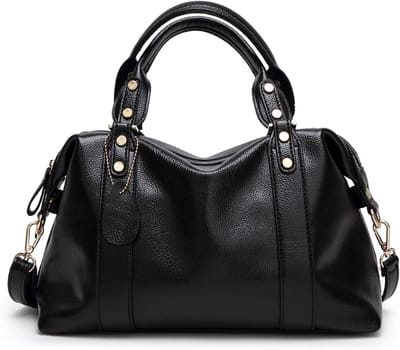 Handtas dames - PU leren schoudertas - Elegante dames schoudertas - Voor werk reizen en daten - Zwart