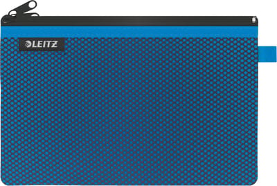 Leitz WOW EtuiMmet Twee Vakken Maat L - Opbergen en Organiseren  - Blauw