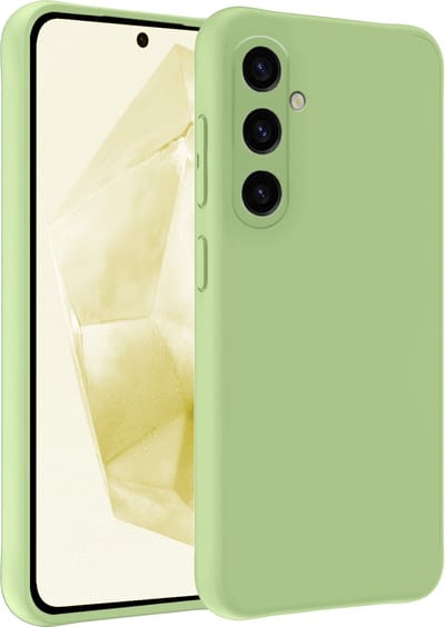 Hoesje - Geschikt voor Samsung Galaxy A35 - Sterk & Shockproof - Hoes Cover - Siliconen Case - Telefoonhoesjes - Groen