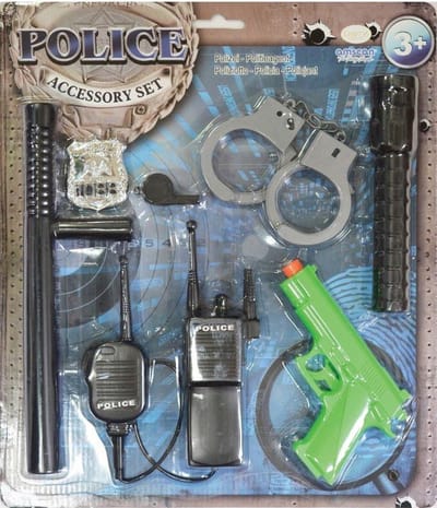 Amscan Accessoireset Politie Junior Zwart/groen 6-delig