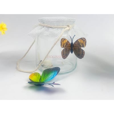 Kinderglazen Fles Vlinder Observatiepot Transparante Insectendoos Zijderups Baby Huisdier Krekel Libelle Kruipdoos gray