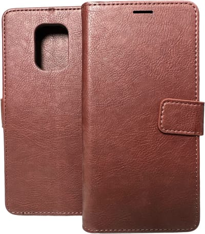 Portemonnee Book Case Hoesje Geschikt voor: Xiaomi Redmi Note 10 Lite - Bruin