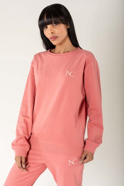 Nina Carter | Huispak - Jogging pak | rechte pijpen | 2 delig | Roze | S