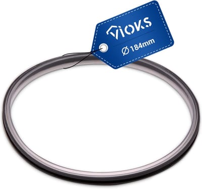 Afdichting Keukenmachine - Dekselring Kom - Voorkom Lekken - Perfecte Pasvorm - 184 mm Diameter - Zwart