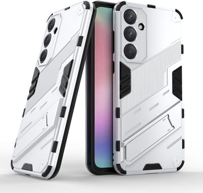 Hoesje geschikt voor Samsung Galaxy A54 Hoesje - Solidenz StandGuard Xtreme - Wit