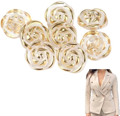 30 Stuks Knopen - Knopen voor kleding - Knopen voor naaien - Knopen - Knoopjes - Kleding knopen - voor naaien, knutselen, DIY handgemaakte ornamenten - Goud - LOUZIR